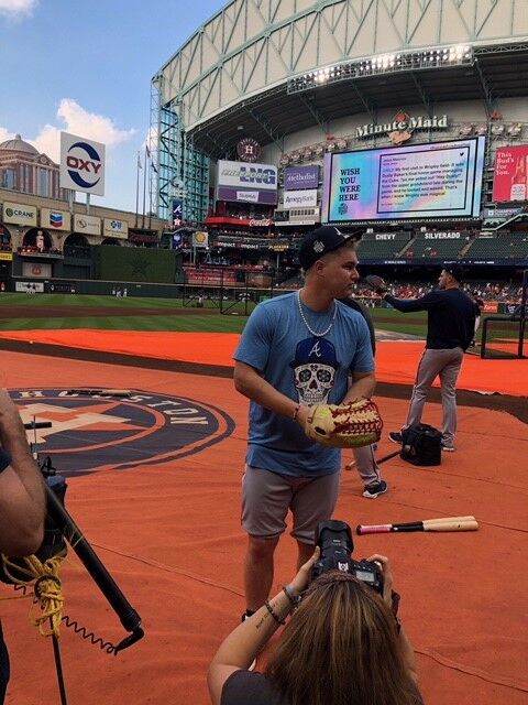 Joc Pederson in his pearls.